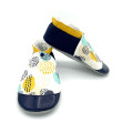 Chaussons cuir souple femme comme bébé Elsie motif géométrique tâches peintures - Dont Forget Melanie