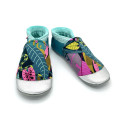 Chaussons cuir souple fourrés chauds hiver motif tropical original Dashwood - Dont Forget Melanie