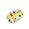 Porte-monnaie retro imprimé de pois multicolores