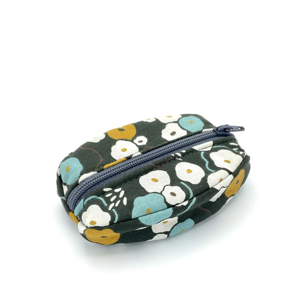 Porte-monnaie retro imprimé de fleurs