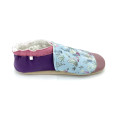 Chaussons cuir souple femme cactus plantes grasses désert couleurs douces - Dont Forget Melanie