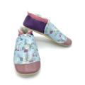 Chaussons semelles cuir femme vieux rose violet cactus plantes grasses désert - Dont Forget Melanie