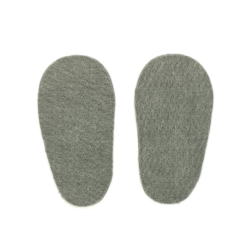 Semelles chaudes en feutre pour chaussons semelles cuir - Dont Forget Melanie