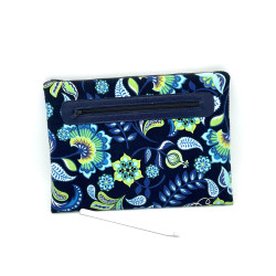 Housse pour tablette en velours fleuri