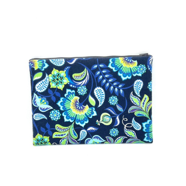 Housse pour tablette en velours fleuri