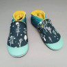 Créez vos chaussons  en cuir souple et tissu