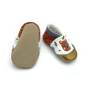 Chaussons en cuir souple imprimés d'ours