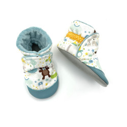 Chaussons bottes bébé Corentin chauds fourrés semelles nubuck - Dont Forget Melanie