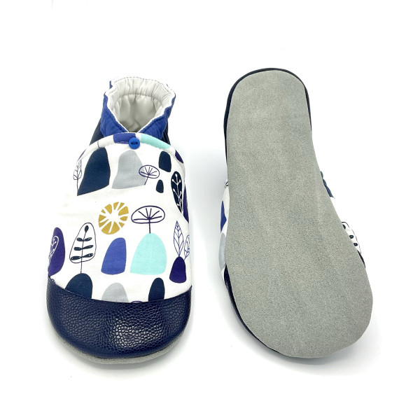 Chaussons semelles cuir Amel semelles nubuck sans substances nocives fabriqués en France - Dont Forget Melanie