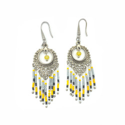 Boucles d'oreilles pendantes en perles Miyuki®