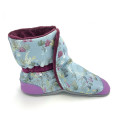 Chaussons forme bottes – personnalisables – tissu & cuir