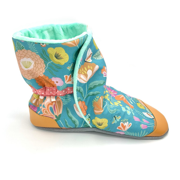 Chaussons bottes –  Cuir souple – Personnalisation – Grandes pointures