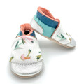 Chaussons enfant fourrés hiver couleurs douces oiseaux - Dont Forget Melanie