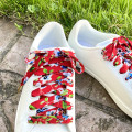 Lacets colorés rouges fleurs originaux - Dont Forget Melanie