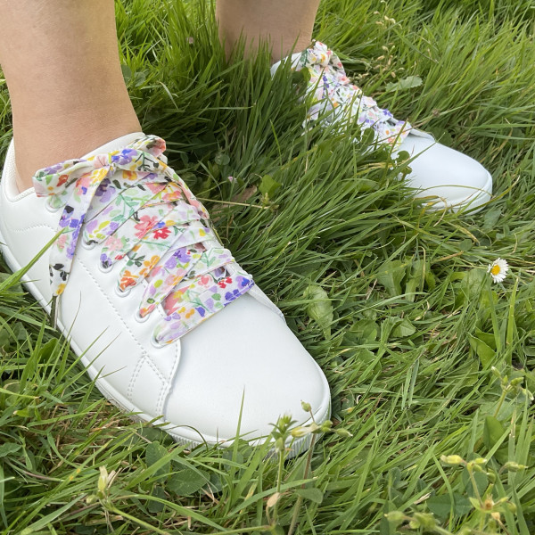 Jolis lacets fleurs aquarelle multicolores - Dont Forget Melanie
