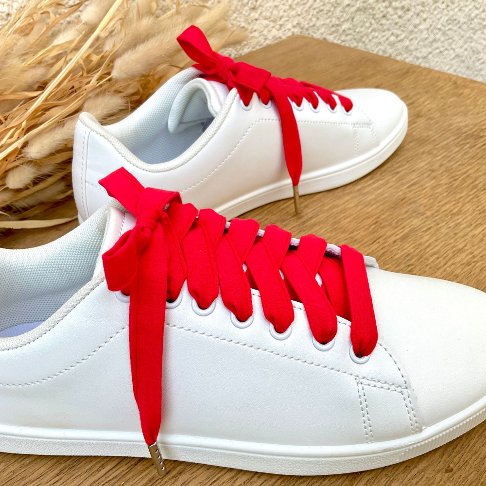 Lacets rouges fabriqués en France - Dont Forget Melanie