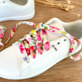 Paire de lacets originaux fleurs aquarelle - Dont Forget Melanie
