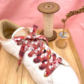 Lacets terracotta fleurs confection française - Dont Forget Melanie