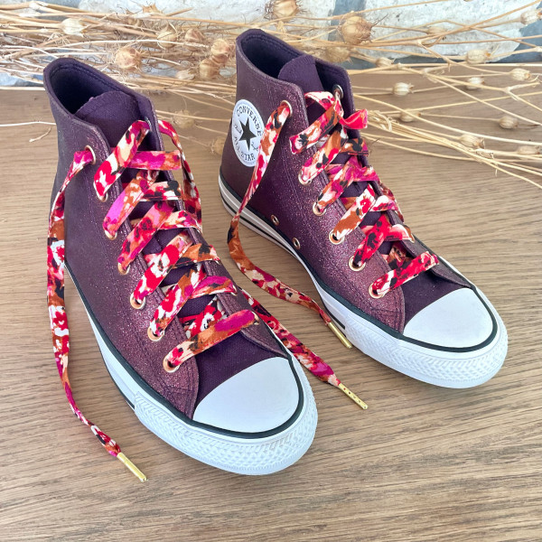 lacets français rouge brun bordeaux cadeau - Dont Forget Melanie