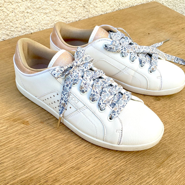 Lacets tissu liberty bleu - Dont Forget Melanie