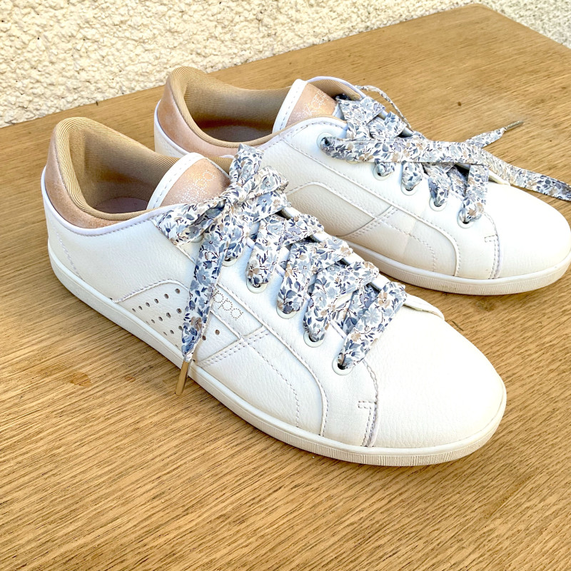 Lacets tissu liberty bleu - Dont Forget Melanie