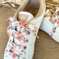 Lacets en tissu fleuri terracotta | Dont Forget Melanie