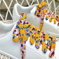 Lacets en tissu jaunes à fleurs | Dont Forget Melanie