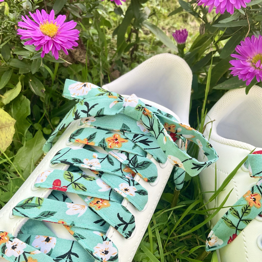 Lacets originaux en tissu| Petites fleurs | Dont Forget Melanie