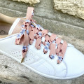 Lacets en tissu fleuri nude | Dont Forget Melanie