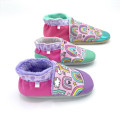 Chaussons arc-en-ciel Lila pour enfants – Confection artisanale