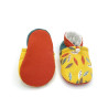 Chaussons bébé Emile jaune orange feuilles d'arbre graphiques - Dont Forget Melanie