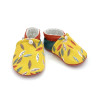 Chaussons souples bébé Emile jaune feuilles d'arbre graphiques - Dont Forget Melanie