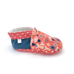 Chaussons souples pour bébés imprimés de fleurs des champs