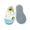 Chaussons bébé Corentin semelles souples cuir antidérapantes - Dont Forget Melanie