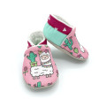 Chaussons bébé imprimés de lamas