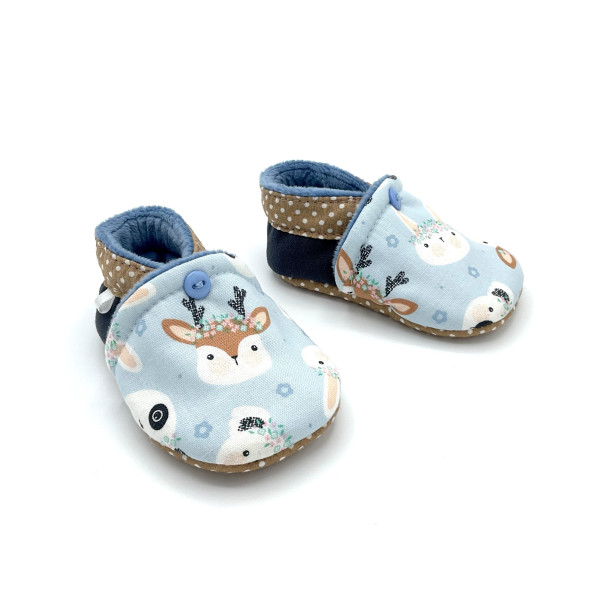 Chaussons bébé Soan doublure chaude minky - Dont Forget Melanie