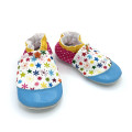 Chaussons cuir bébé 2 ans étoiles fleurs couleurs vives made in France Robeez - Dont Forget Melanie
