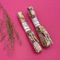 Lacets tissu fleurs rose vert fabriqués en France - Dont Forget Melanie